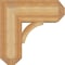 Ekena Millwork Thorton Craftsman Rough Sawn Bracket w/ Offset Brace, Western Red Cedar, 8"W x 18"D x 18"H BKT0806X18X18THR04RWR - alternate 3